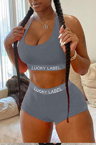 Lucky Label Short Set (5 Colors)